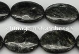 CAE59 15.5 inches 18*25mm oval astrophyllite beads wholesale
