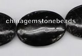 CAE61 15.5 inches 22*30mm oval astrophyllite beads wholesale