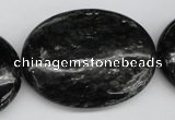 CAE63 15.5 inches 30*40mm oval astrophyllite beads wholesale