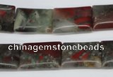 CAF01 15.5 inches 13*18mm rectangle African bloodstone beads