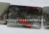 CAF03 15.5 inches 25*35mm rectangle African bloodstone beads