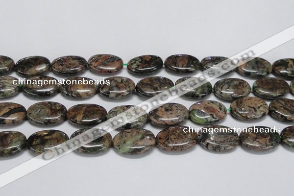CAF130 15.5 inches 20*30mm oval Africa stone beads wholesale