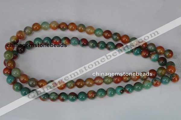 CAG1000 15.5 inches 10mm round rainbow agate beads wholesale