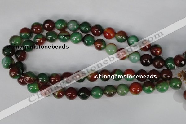 CAG1003 15.5 inches 14mm round rainbow agate beads wholesale