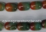 CAG1015 15.5 inches 13*18mm drum rainbow agate beads wholesale