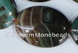 CAG1027 15.5 inches 30*40mm oval rainbow agate beads