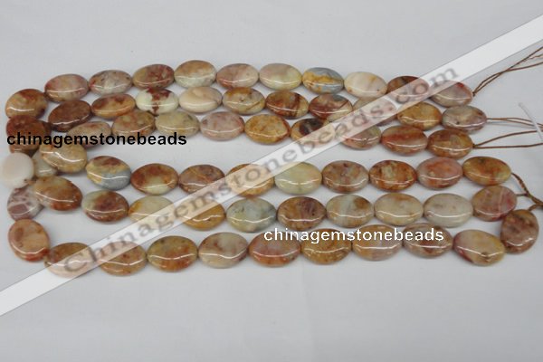 CAG1093 15.5 inches 13*18mm oval Morocco agate beads wholesale