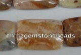 CAG1099 15.5 inches 20*30mm rectangle Morocco agate beads wholesale