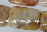 CAG1100 15.5 inches 25*35mm rectangle Morocco agate beads wholesale