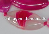 CAG1182 15.5 inches 19*38mm marquise line agate gemstone beads