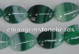 CAG1270 15.5 inches 13*18mm flat teardrop line agate gemstone beads