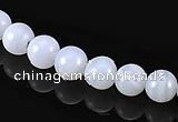 CAG128 6mm smooth round blue lace agate gemstone beads wholesale