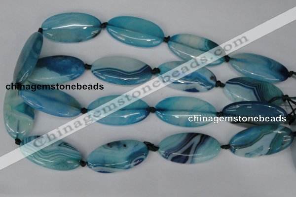 CAG1302 15.5 inches 20*38mm marquise line agate gemstone beads