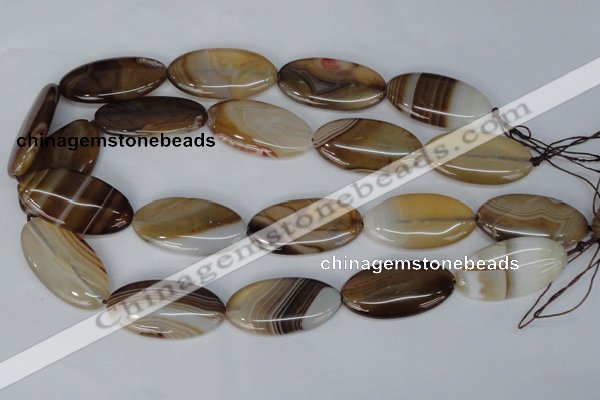 CAG1321 15.5 inches 20*38mm marquise line agate gemstone beads