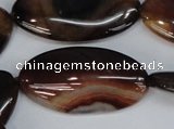 CAG1322 15.5 inches 20*38mm marquise line agate gemstone beads