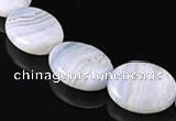 CAG133 oval blue lace agate 15*20mm gemstone beads Wholesale