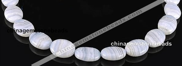 CAG133 oval blue lace agate 15*20mm gemstone beads Wholesale