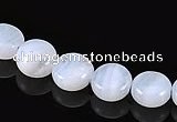 CAG134 5*8mm coin blue lace agate gemstone beads Wholesale