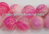 CAG139 14mm smooth round madagascar agate stone beads Wholesale