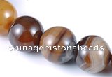 CAG144 round 16mm madagascar agate gemstone beads Wholesale