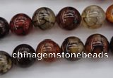 CAG1441 15.5 inches 12mm round dragon veins agate beads