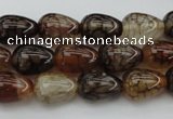 CAG1447 15.5 inches 10*14mm teardrop dragon veins agate beads