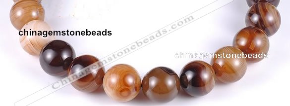 CAG145 round madagascar agate 20mm gemstone beads Wholesale