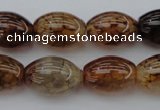 CAG1453 15.5 inches 13*18mm rice dragon veins agate beads