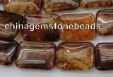 CAG1481 15.5 inches 13*18mm rectangle dragon veins agate beads