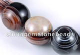 CAG149 20mm smooth round madagascar agate stone beads Wholesale