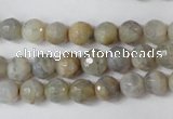 CAG1505 15.5 inches 8mm faceted round fire crackle agate beads