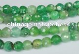 CAG1516 15.5 inches 8mm faceted round fire crackle agate beads