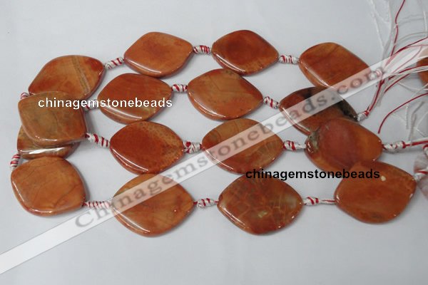 CAG1586 15.5 inches 28*38mm marquise fire crackle agate beads