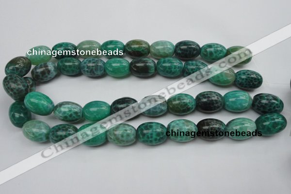 CAG1621 15.5 inches 15*20mm egg-shaped peafowl agate gemstone beads