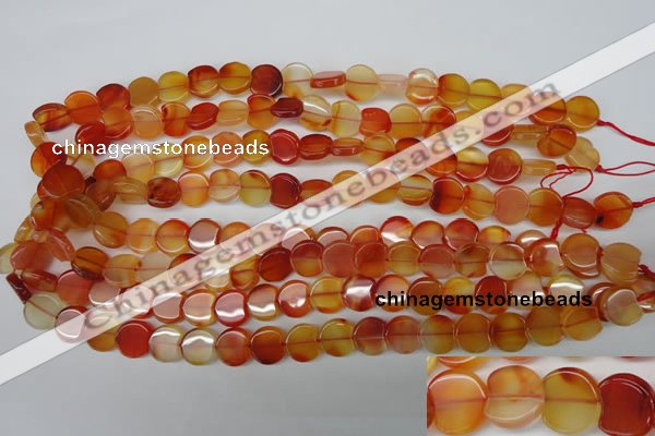 CAG1651 15.5 inches 11*12mm heart red agate gemstone beads