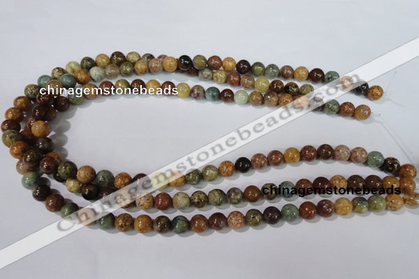 CAG1702 15.5 inches 8mm round rainbow agate beads wholesale