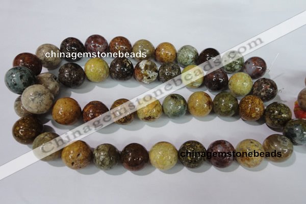 CAG1707 15.5 inches 18mm round rainbow agate beads wholesale