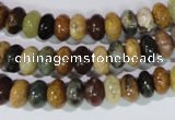 CAG1720 15.5 inches 5*8mm rondelle rainbow agate beads wholesale