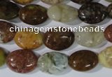 CAG1734 15.5 inches 10*14mm oval rainbow agate beads wholesale