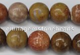 CAG1747 15.5 inches 16mm round golden agate beads wholesale