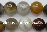 CAG1826 15.5 inches 16mm round Chinese botswana agate beads