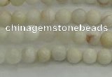 CAG1894 15.5 inches 4mm round grey agate beads wholesale