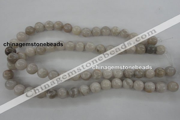 CAG1898 15.5 inches 12mm round grey agate beads wholesale