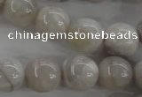 CAG1900 15.5 inches 16mm round grey agate beads wholesale