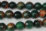 CAG2223 15.5 inches 10mm faceted round fire crackle agate beads