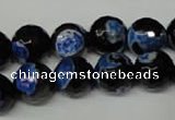 CAG2277 15.5 inches 18mm faceted round fire crackle agate beads