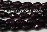 CAG2303 15.5 inches 8*12mm faceted teardrop agate gemstone beads