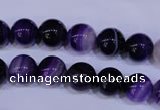 CAG2332 15.5 inches 8mm round violet line agate beads wholesale