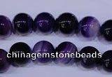 CAG2333 15.5 inches 10mm round violet line agate beads wholesale