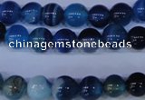 CAG2342 15.5 inches 8mm round blue line agate beads wholesale